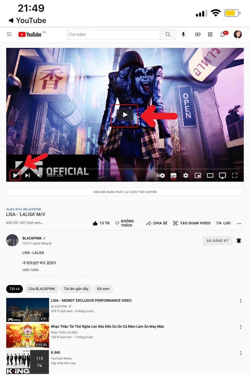 Nghe nhạc Youtube bằng trình duyệt Safari