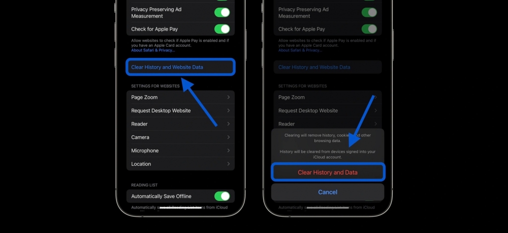 Cách xóa cache trên iPhone