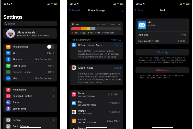 Tài liệu và dữ liệu iPhone là gì và cách xóa chúng như thế nào?
