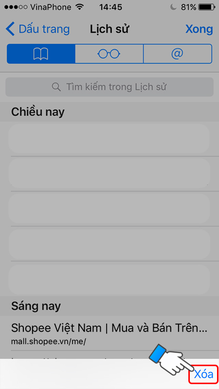 Cách xoá tìm kiếm gần đây trên Google và Safari cho iPhone