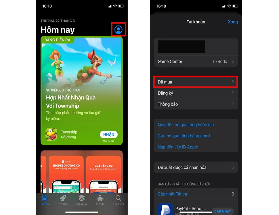Cách xóa ứng dụng đã mua trên App Store và CH Play