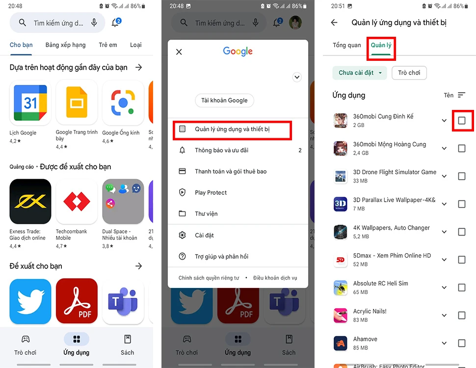 Cách xóa ứng dụng đã mua trên App Store và CH Play