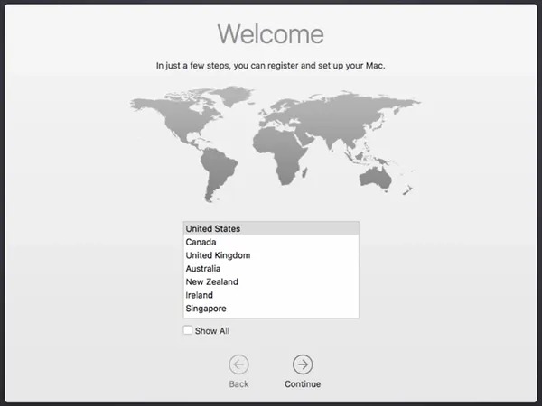 cài đặt lại máy macbook air