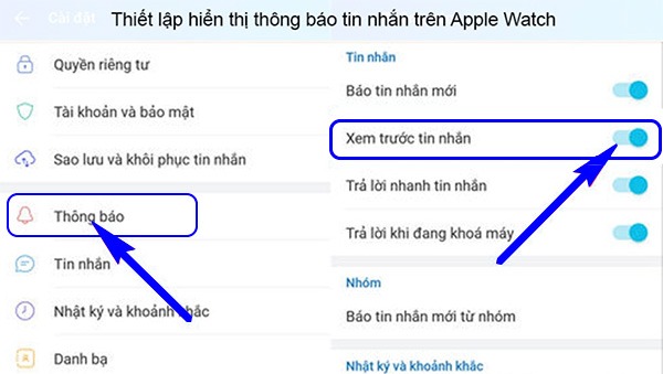 cài zalo trên apple watch
