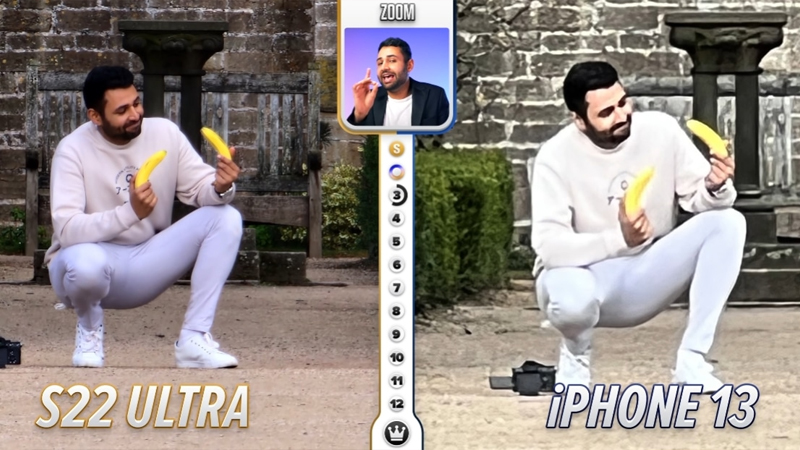 Camera Samsung Galaxy S22 Ultra và iPhone 13 Pro Max