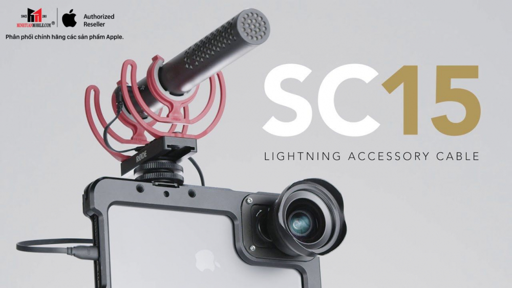 Cáp chuyển đổi âm thanh Type-C to Lightning SC15 Rode