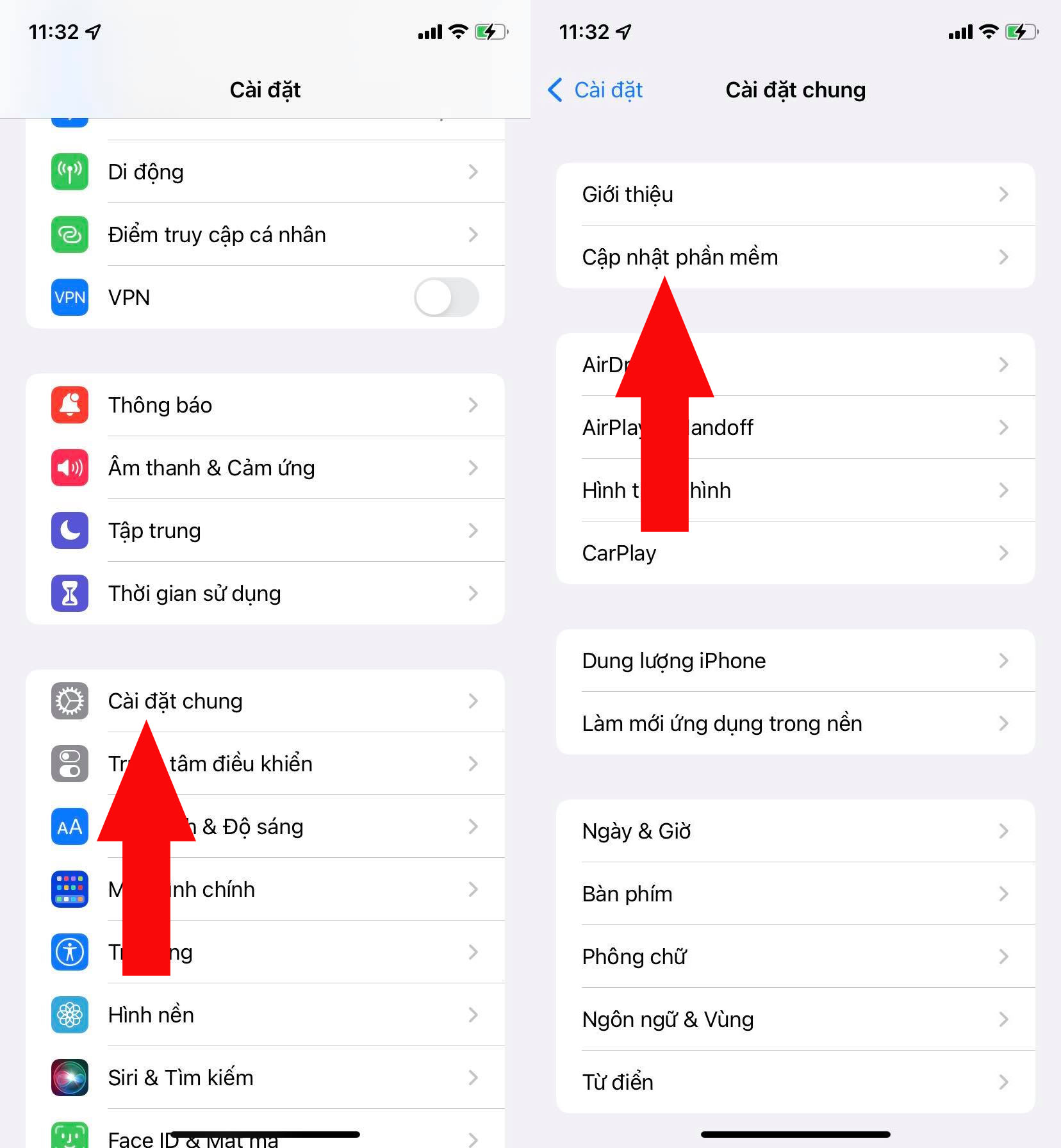 cập nhật ios 15