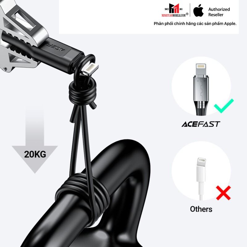 Cáp Type-C to Lightning ACEFAST MFi 1.2M C301
