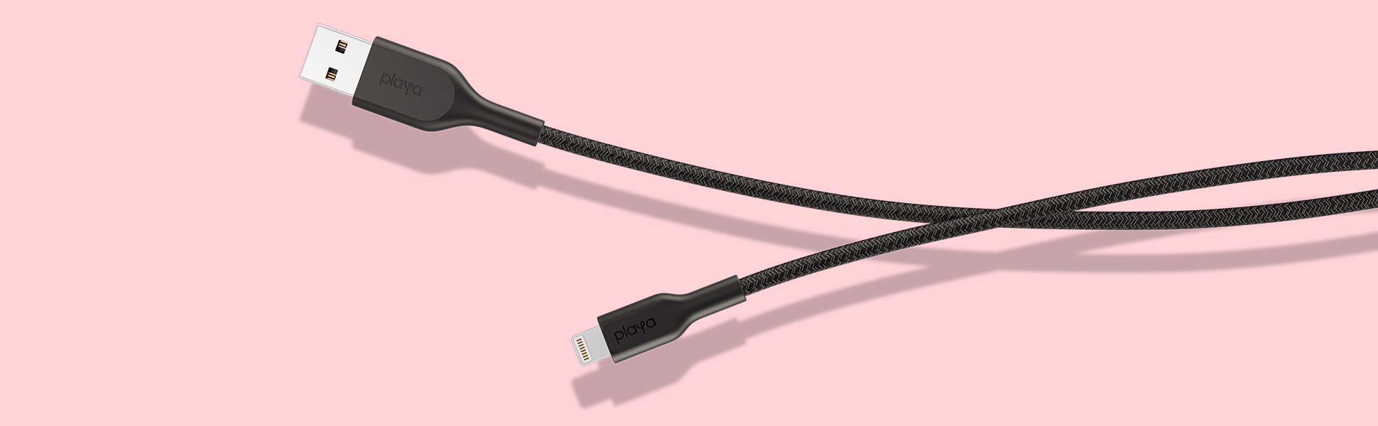 Cáp USB-A to Lightning Belkin Playa 12W vỏ dù 1M