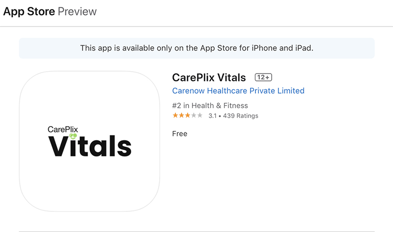 Ứng dụng CarePlix Vitals