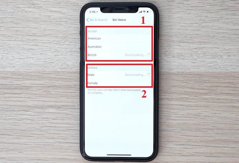 Thay đổi kiểu giọng nói Siri trên iphone