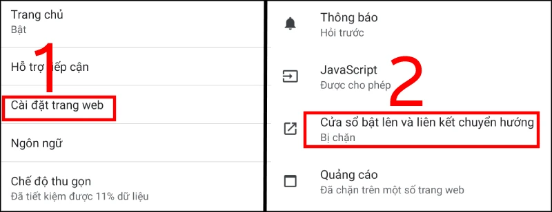 Tắt cửa sổ Pop-up và Ads trên Chrome
