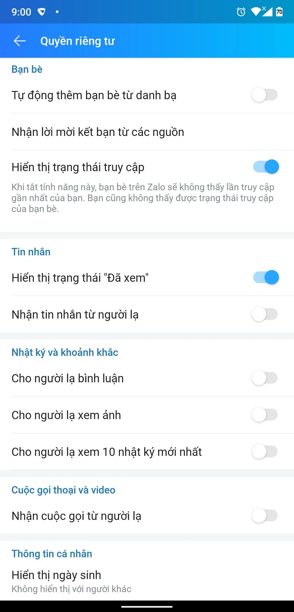 Mách bạn cách chặn tin nhắn người lạ trên Zalo 