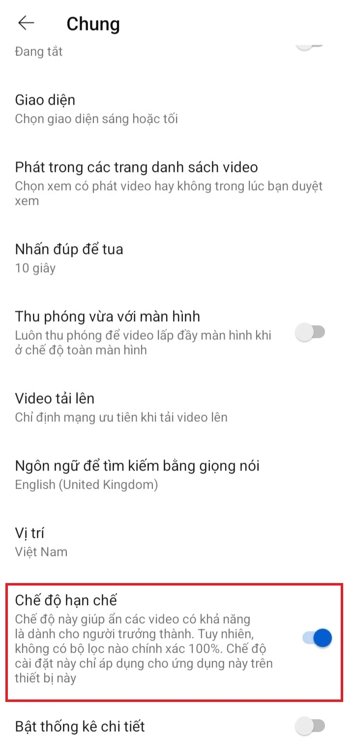 Cách chặn video không lành mạnh trên Youtube