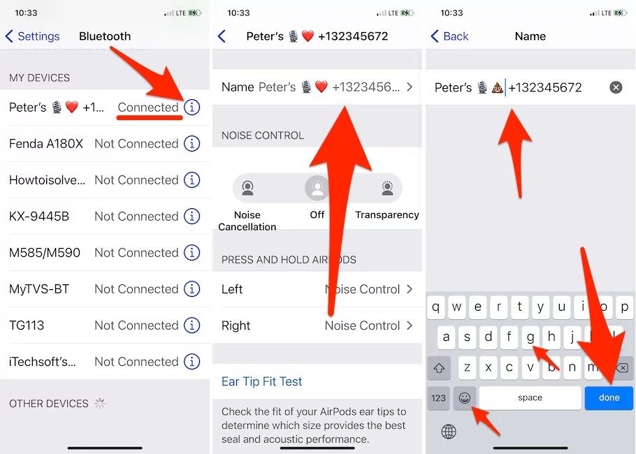 Đặt tên cho AirPods