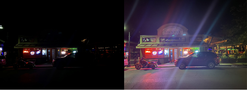 Tất cả các tính năng của máy ảnh được đặt thành bật thủ công