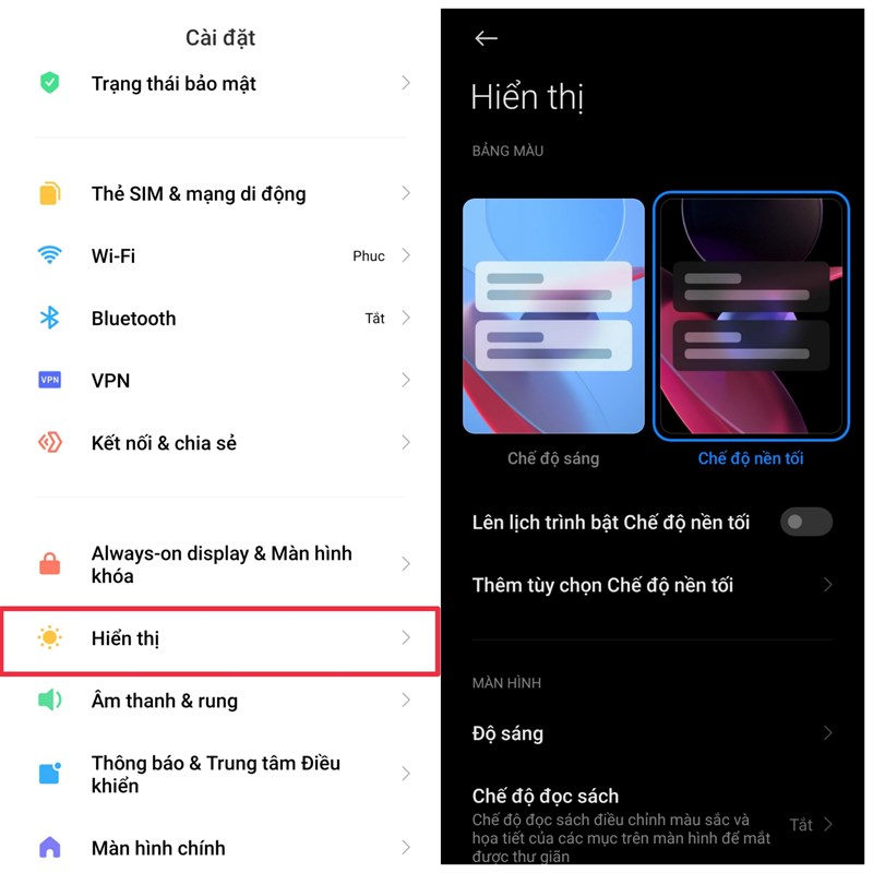 Cách bật tắt nhanh Dark Mode trên Android