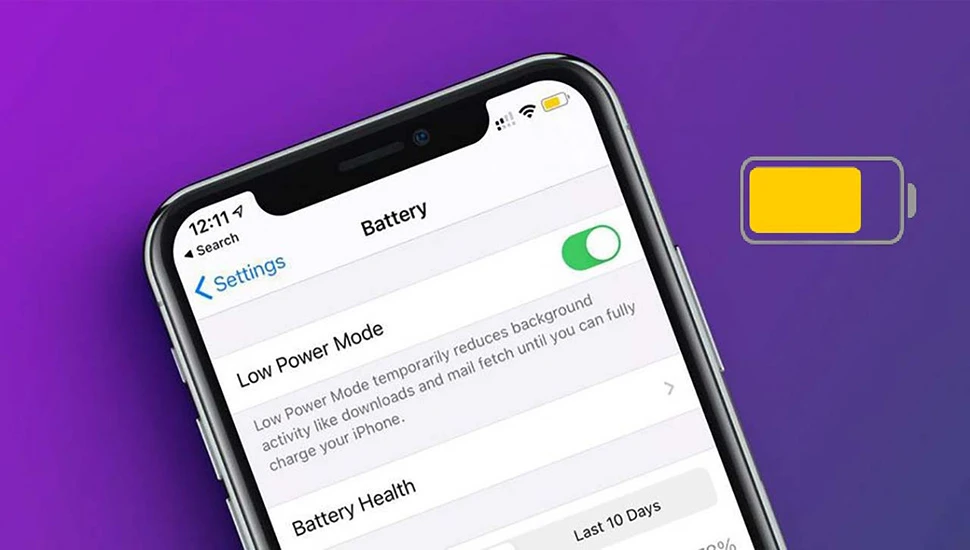 Chế độ nguồn điện thấp giúp tăng tốc độ sạc nhanh