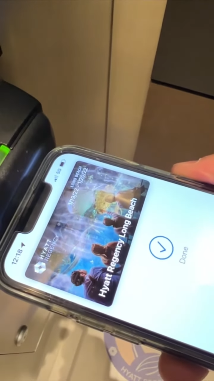 ứng dụng ví hyatt chìa khóa phòng khách sạn