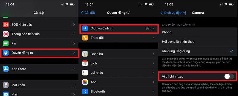 chia sẻ vị trí ios 14