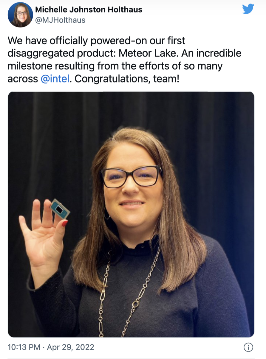 Giám đốc điều hành Intel chia sẻ trên Twitters