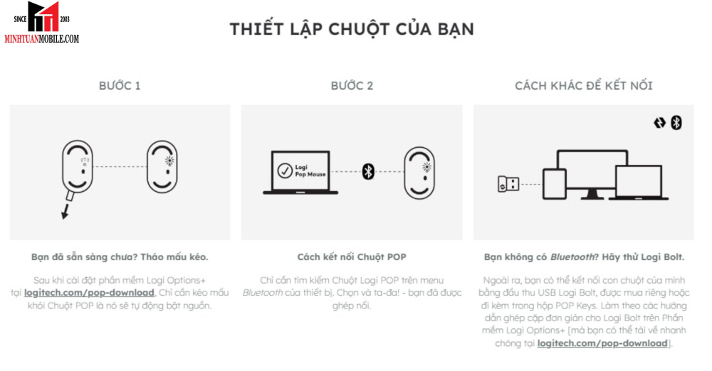 Chuột Bluetooth Logitech POP
