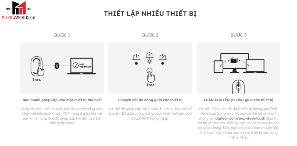 Chuột Bluetooth Logitech POP