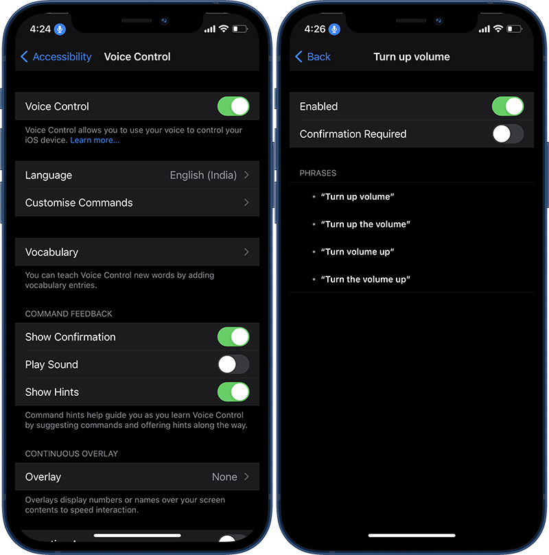 điều khiển giọng nói iphone