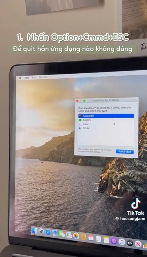 Xử lý MacBook chậm bằng cách ngưng ứng dụng không dùng