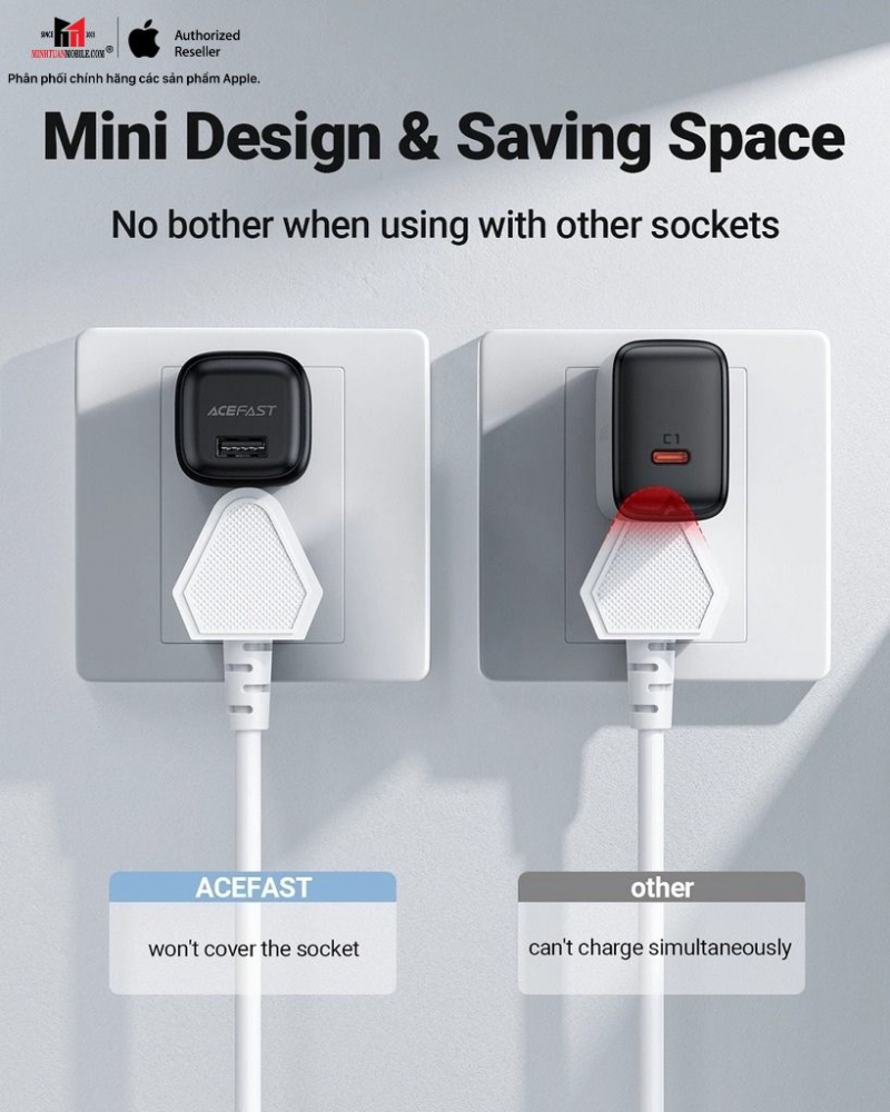 Cốc sạc ACEFAST 12W USB-A DA1