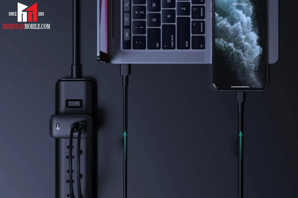 Cốc sạc Aukey 2 cổng 65W GaN PA-B3