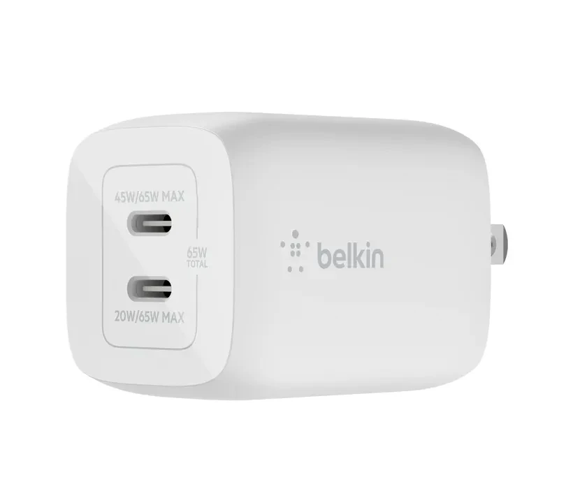 Cốc sạc nhanh 2 cổng Belkin 65W Type-C PD PPS GaN