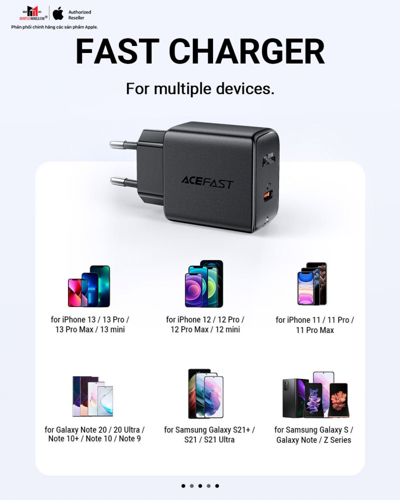 Cốc sạc nhanh ACEFAST 20W Type-C PD3.0 A120W