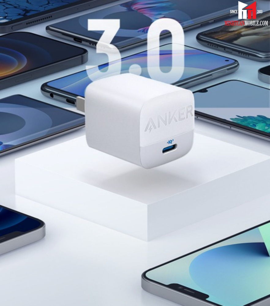Cốc sạc nhanh Anker 30W Type-C PD 313 Charger Series 3 A2639