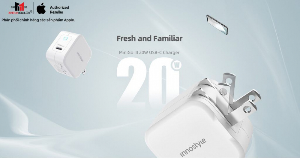 Cốc sạc nhanh Innostyle 20W Type-C Minigo III
