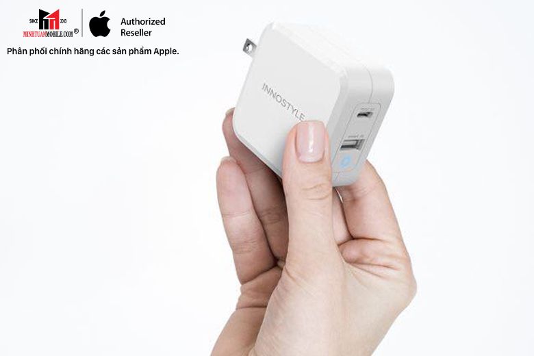 Cốc sạc nhanh Innostyle 65W 2 cổng GaN Zeni IC652PD