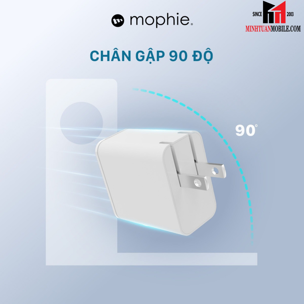 Cốc sạc nhanh Mophie 67W 2 cổng Type-C GaN