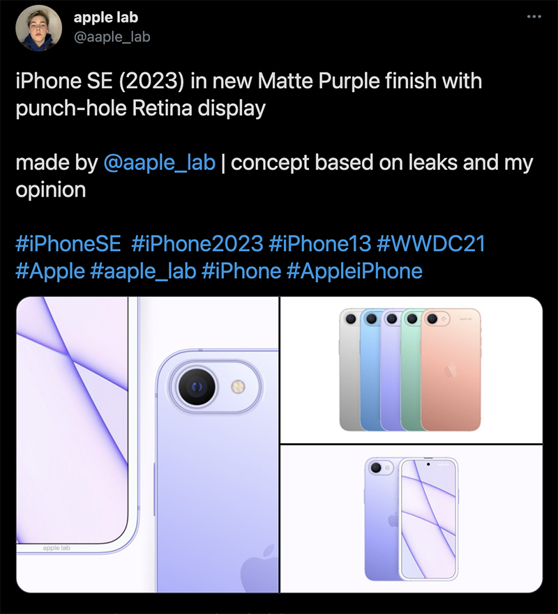 Apple Lab chia sẻ concept của iPhone SE mới