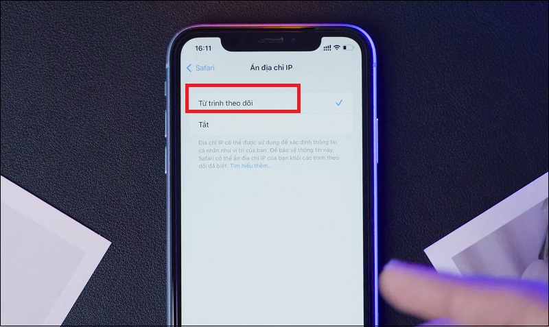 Chọn Từ trình theo dõi.