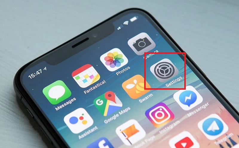 Vào phần Cài đặt trên iPhone.