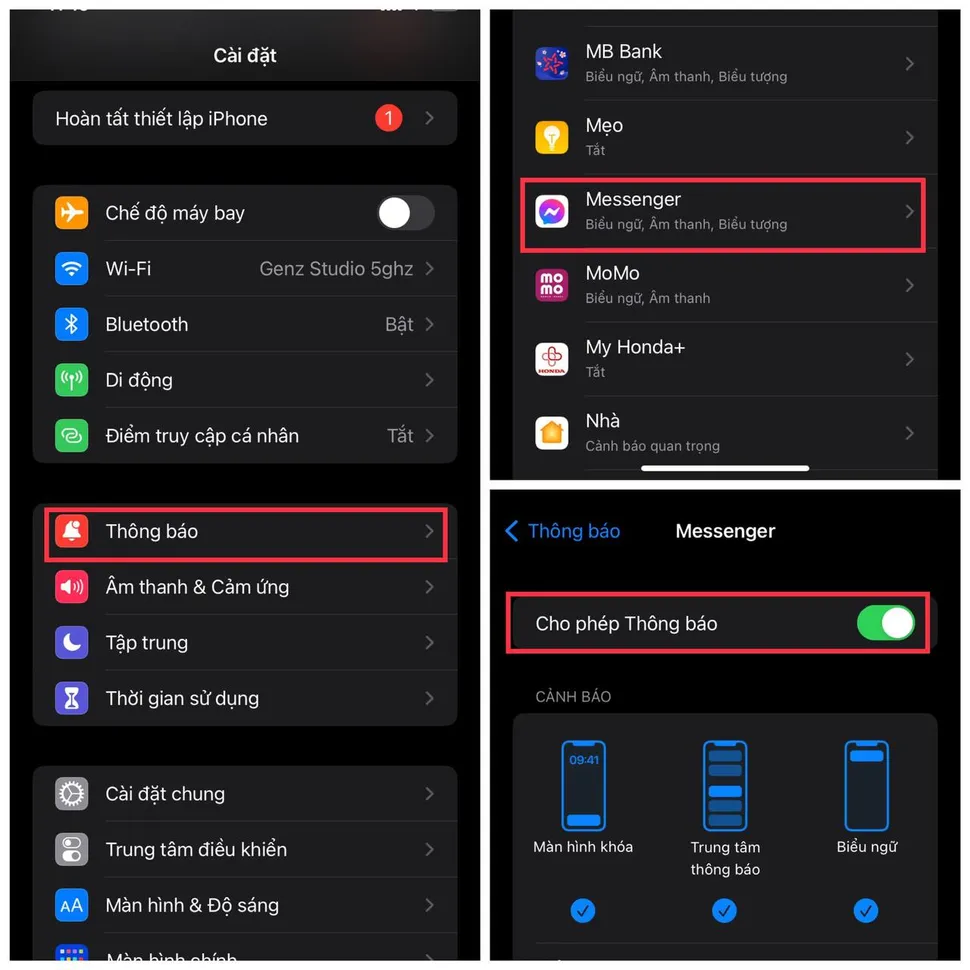 Cuộc gọi Messenger không hiện lên màn hình phải làm sao
