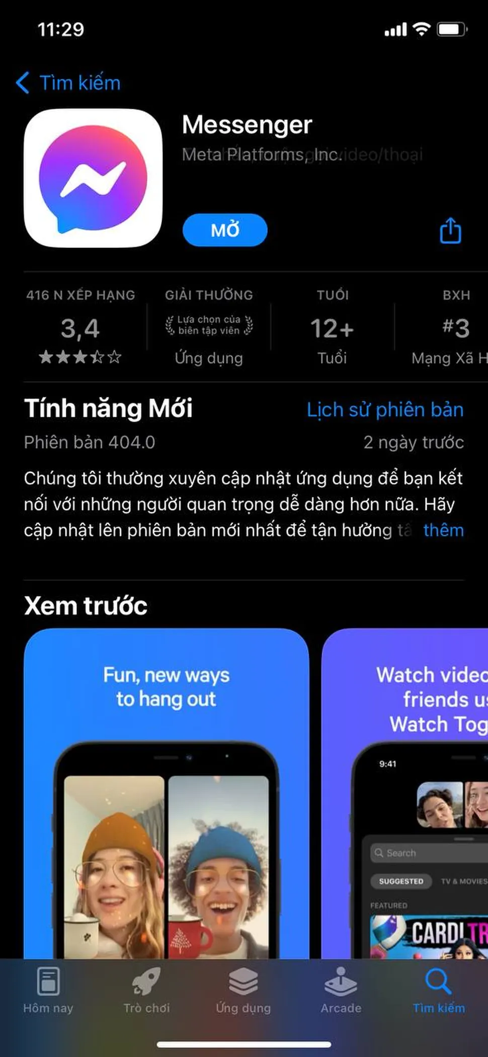 Cuộc gọi Messenger không hiện lên màn hình phải làm sao