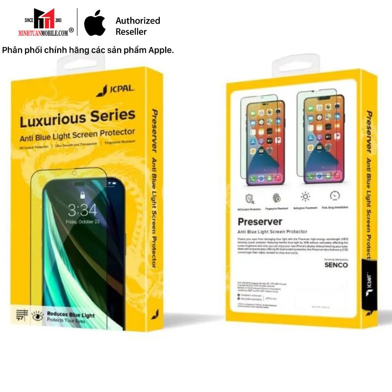 Cường lực chống ánh sáng xanh iPhone 14 JCPAL JCP4136
