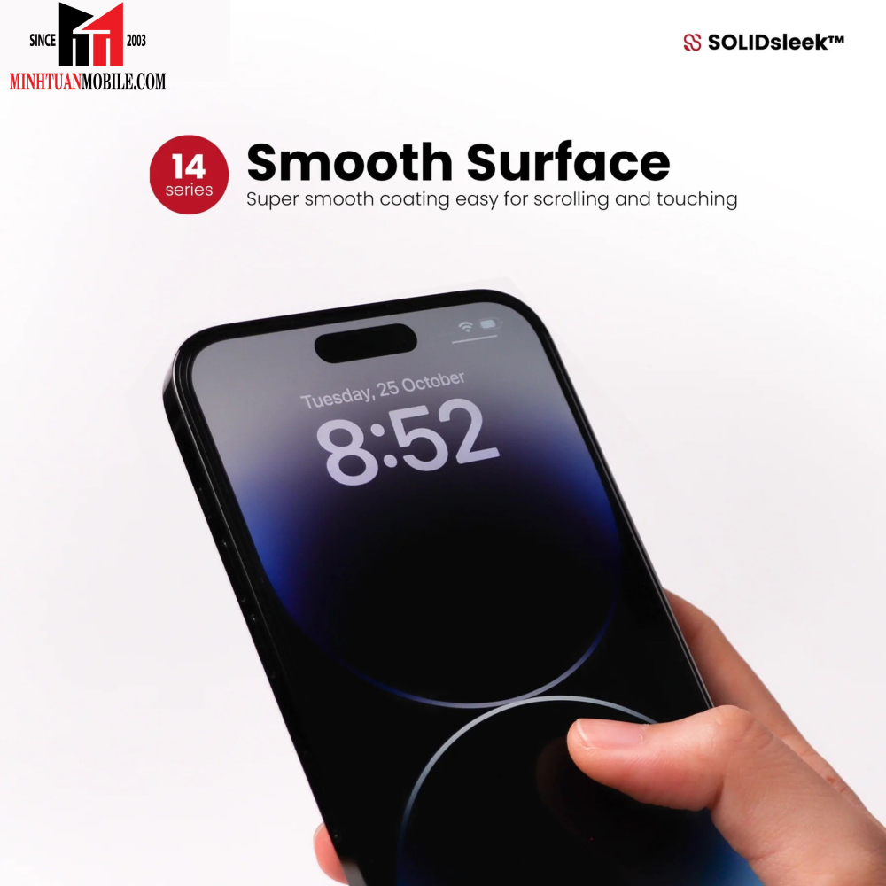 Cường lực iPhone 14 Plus/13 Pro Max Zeelot Solidsleek