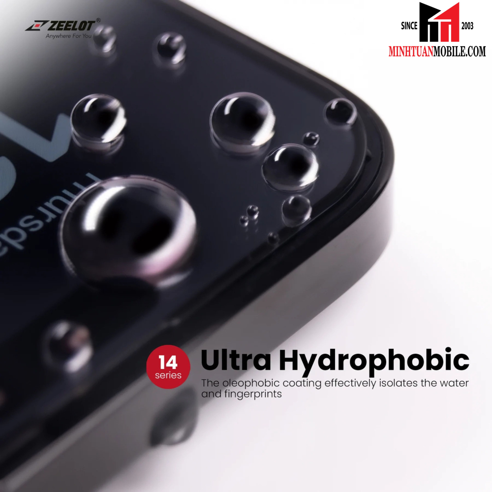 Cường lực iPhone 14 Pro Zeelot Solidsleek