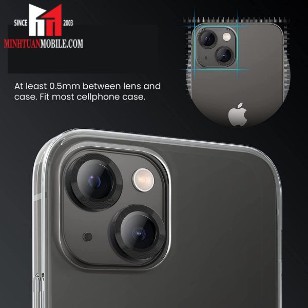 Dán bảo vệ camera iPhone 14 Pro/14 Pro Max Mipow Diamondshield