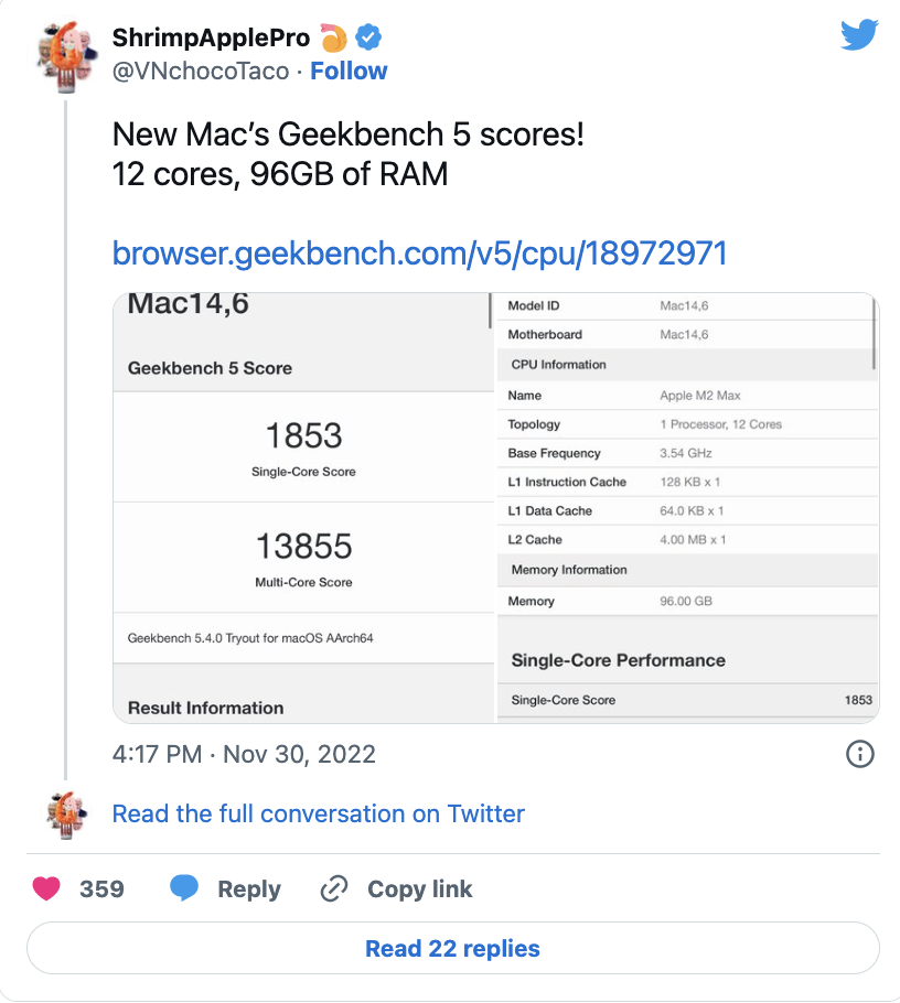 Điểm chuẩn MacBook 14.6 inch