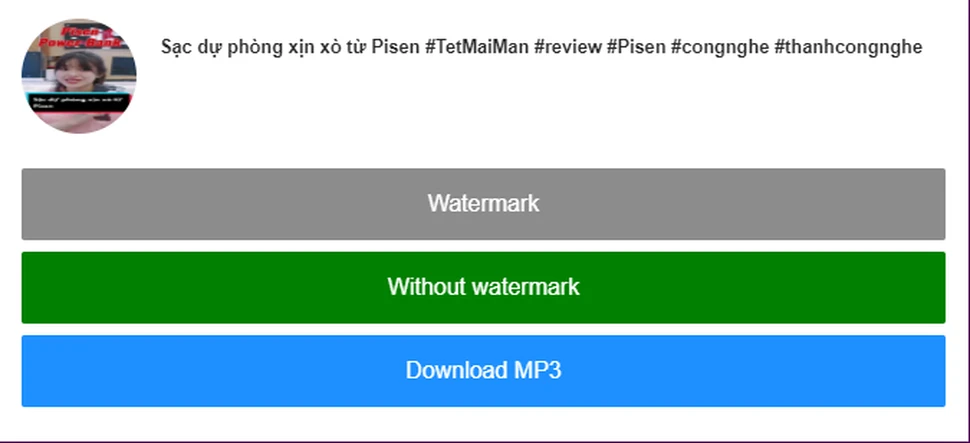 tải video tiktok tương tự snaptik 