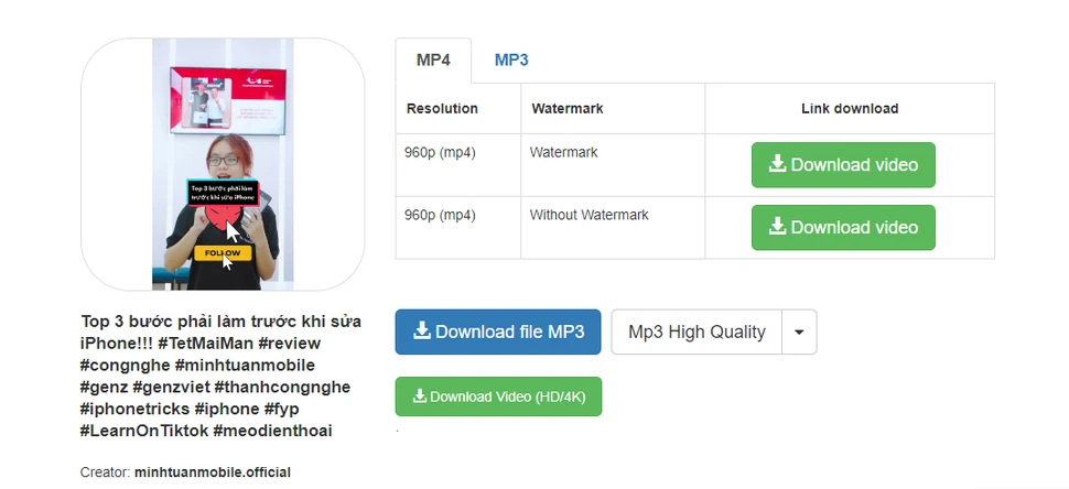 X2convert là công cụ tải video như snaptik.app safe