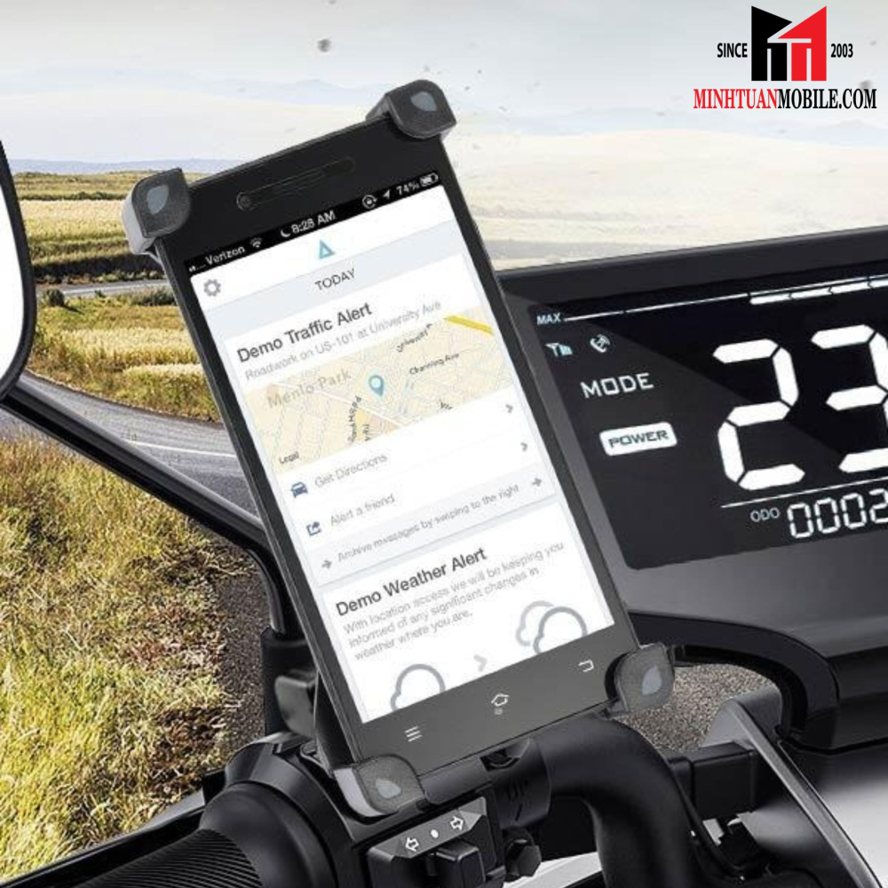Đế đỡ điện thoại gắn xe máy ROBOT RTMH02